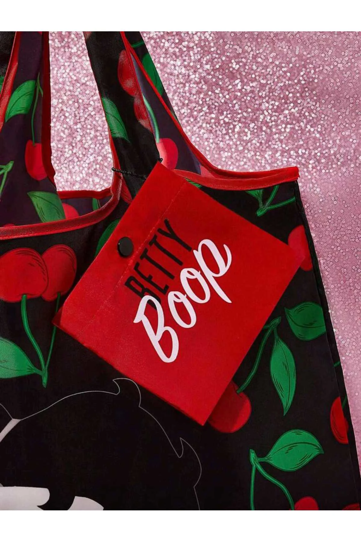 Betty Boop Katlanabilir Alışveriş Çantası