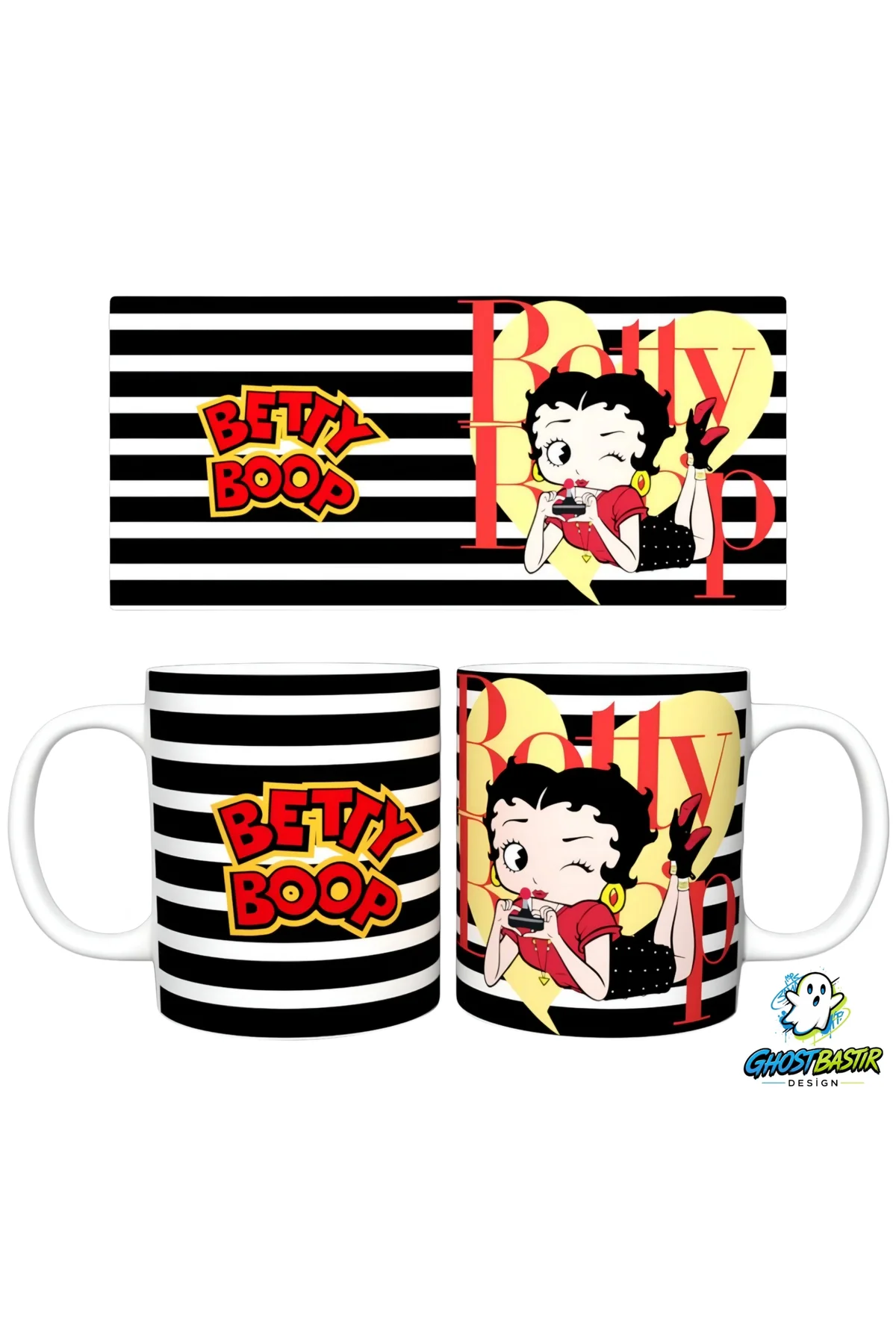 Betty Boop Kupa Bardak | Tek Adet K0489