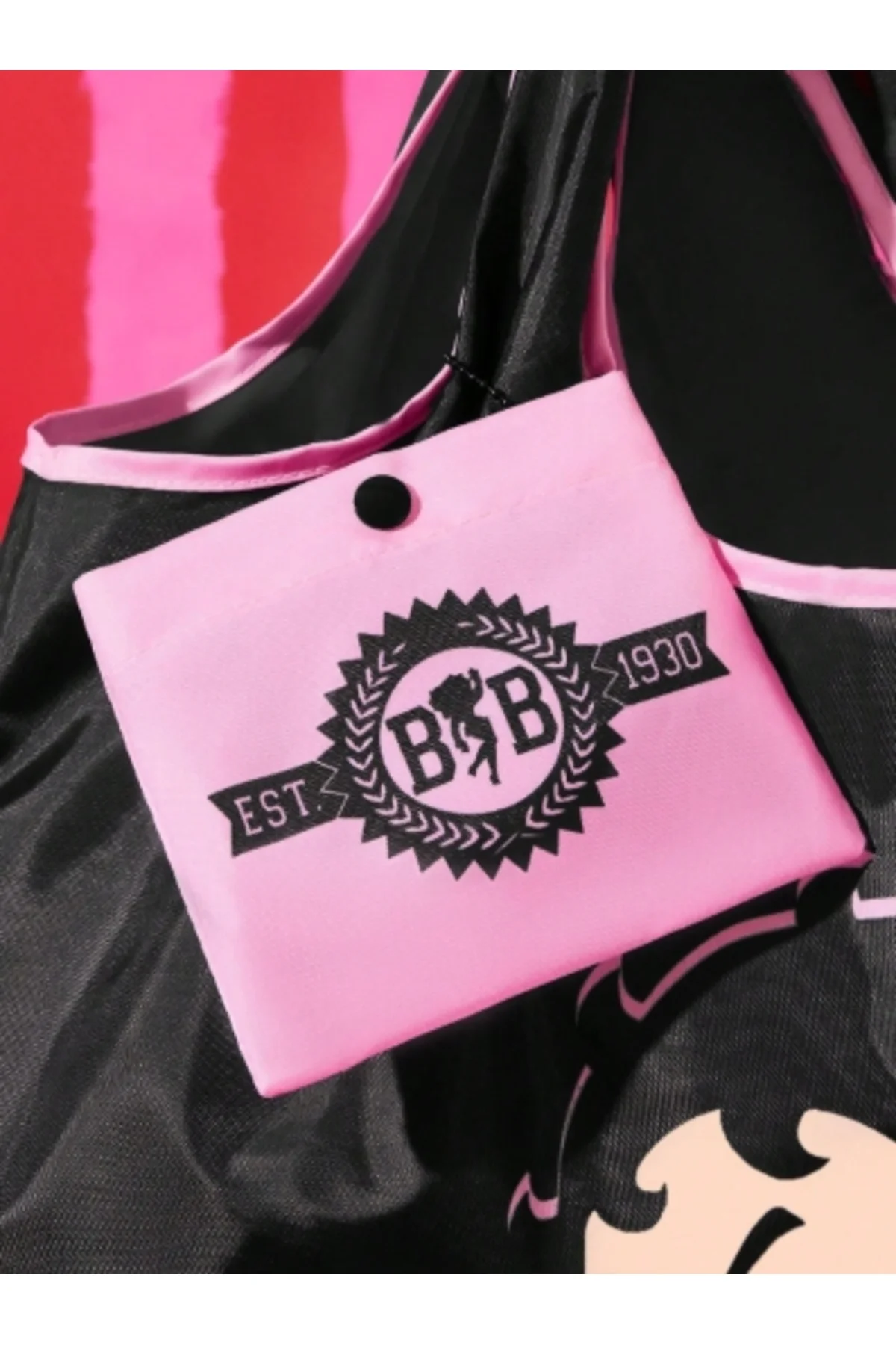 Betty Boop Temalı Geniş ve Dayanıklı Tote Çanta, Market Alışverişi ve Seyahat Kullanımına Uygun Betty Boop Temalı Geniş ve Dayanıklı Tote Çanta, Market Alışverişi ve Seyahat Kullanımına Uygun - Görsel 5