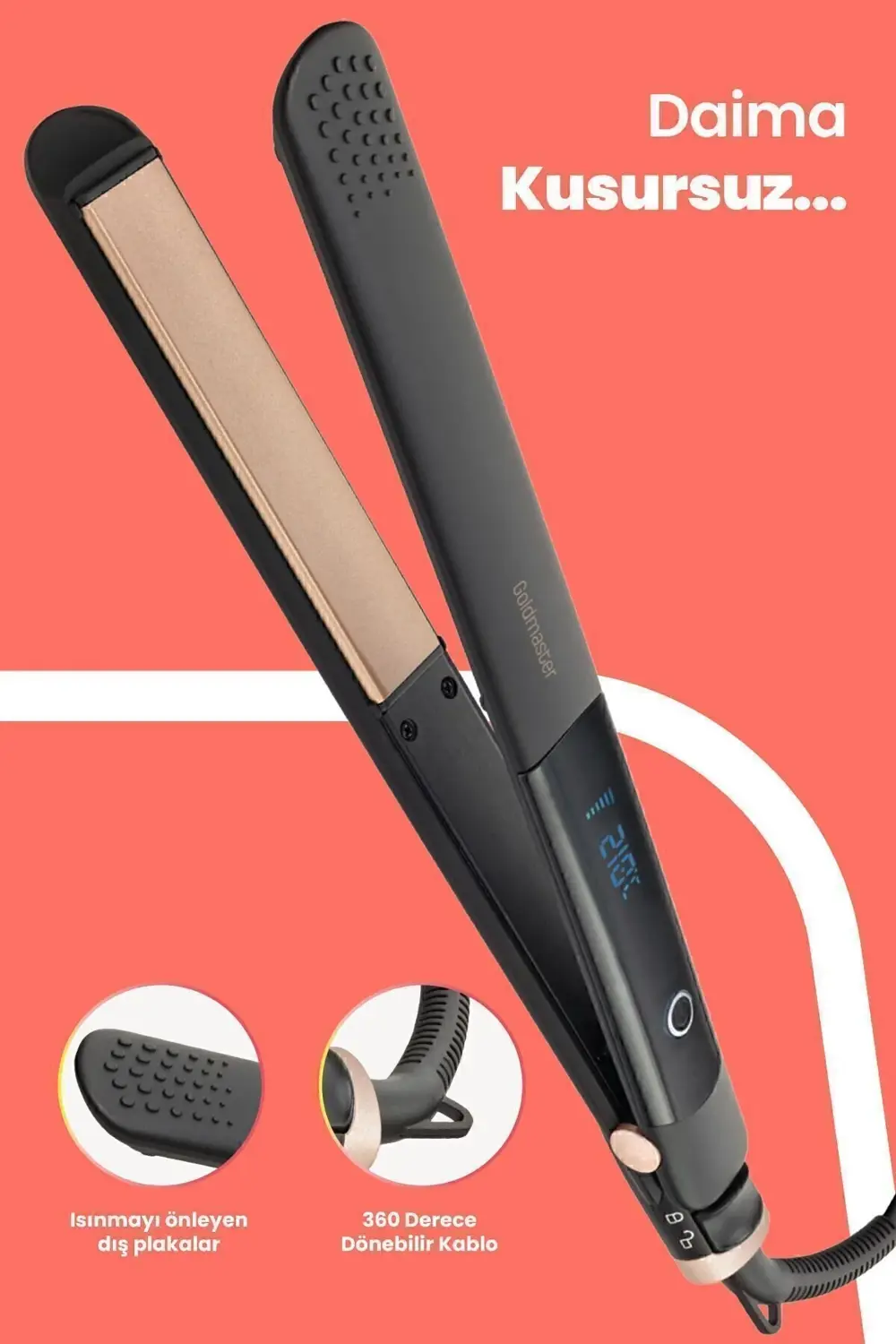 Betty Seramik Keratin Kaplı Plaka Lcd Ekranlı Iyonik Fonksiyonlu