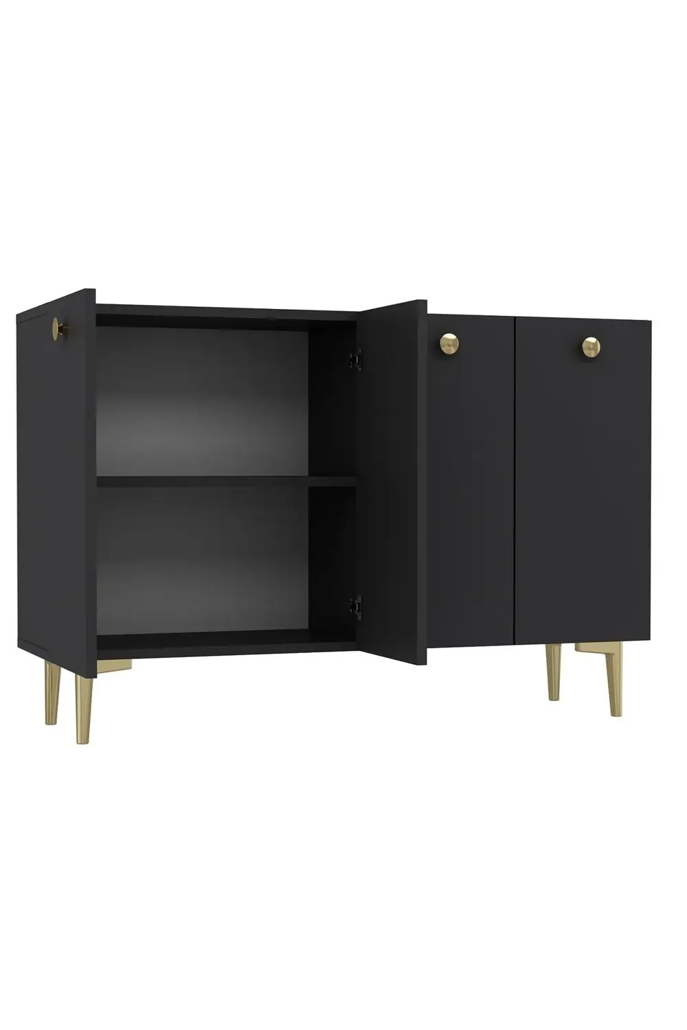 BETTYCT AYAKKABILIK BEYAZ-BEYAZ-SİYAH KULP