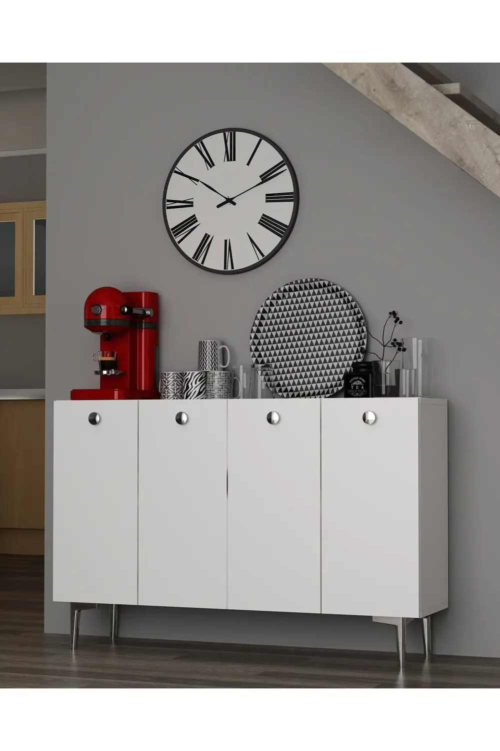 BETTYCT KAHVE KÖŞESİ BEYAZ-BEYAZ-GÜMÜŞ