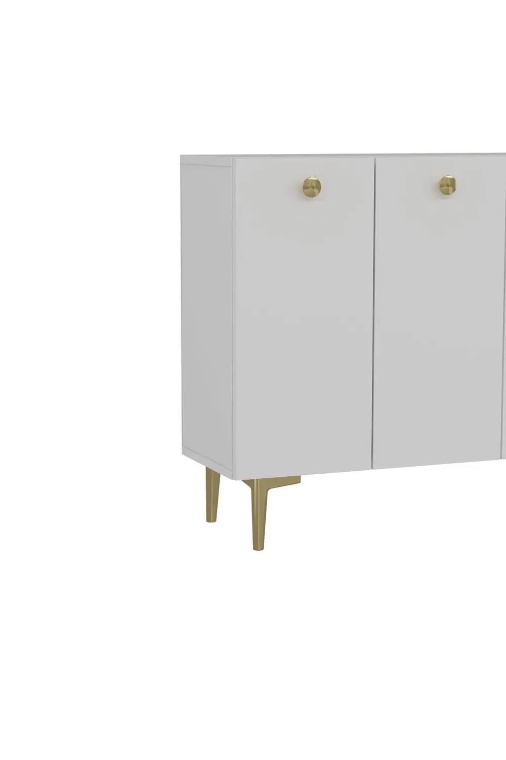 BETTYCT MUTFAK KİLER DOLABI BEYAZ-BEYAZ-ALTIN