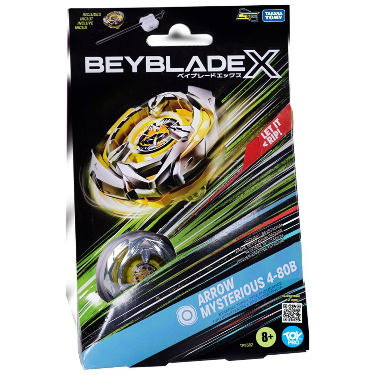 BEY06000 Beyblade 1li Set Arrow Mysterious 4-80B