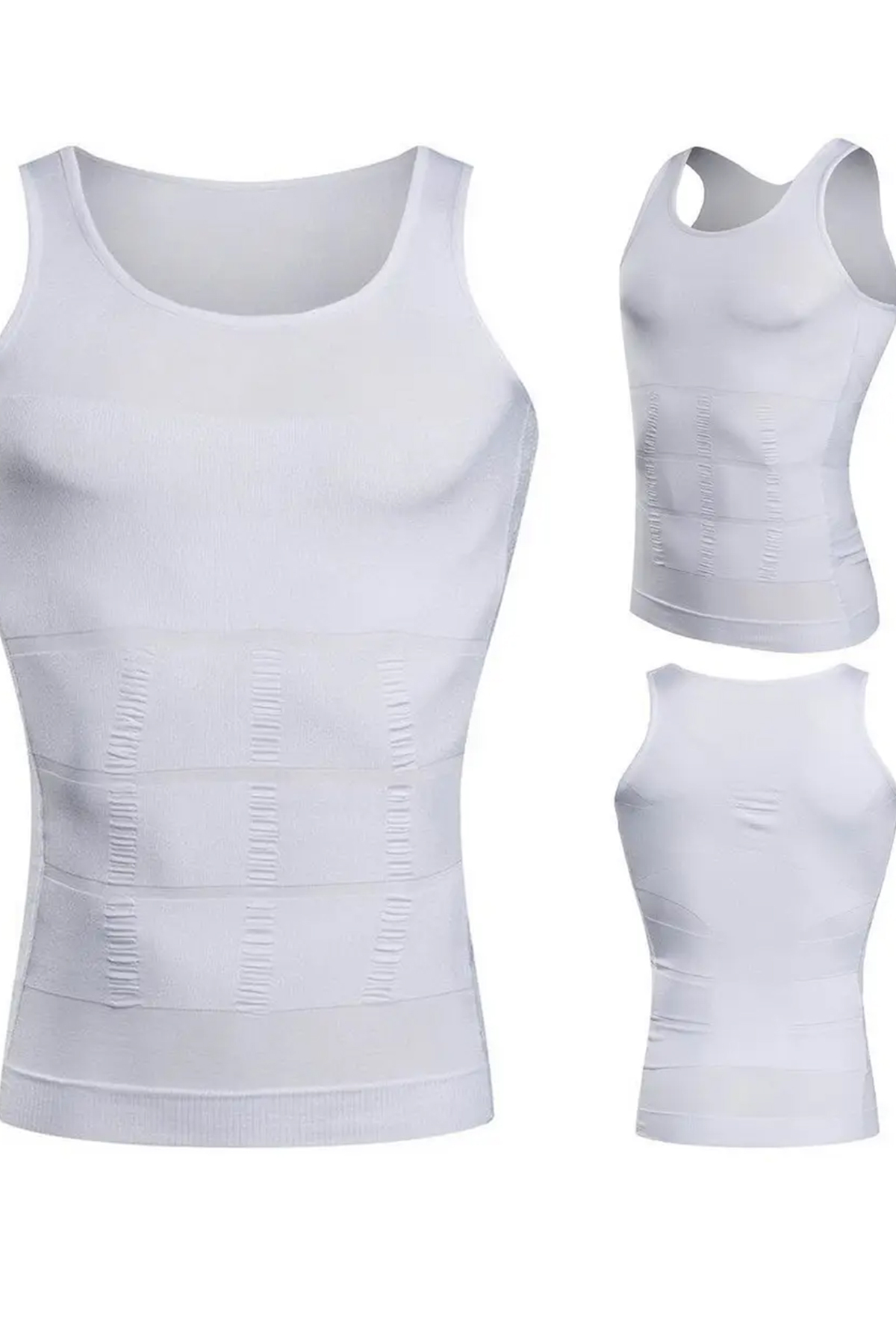 Slim'n Lift Beyaz 1 Beden İncelten Korseli Atlet Erkek Korse