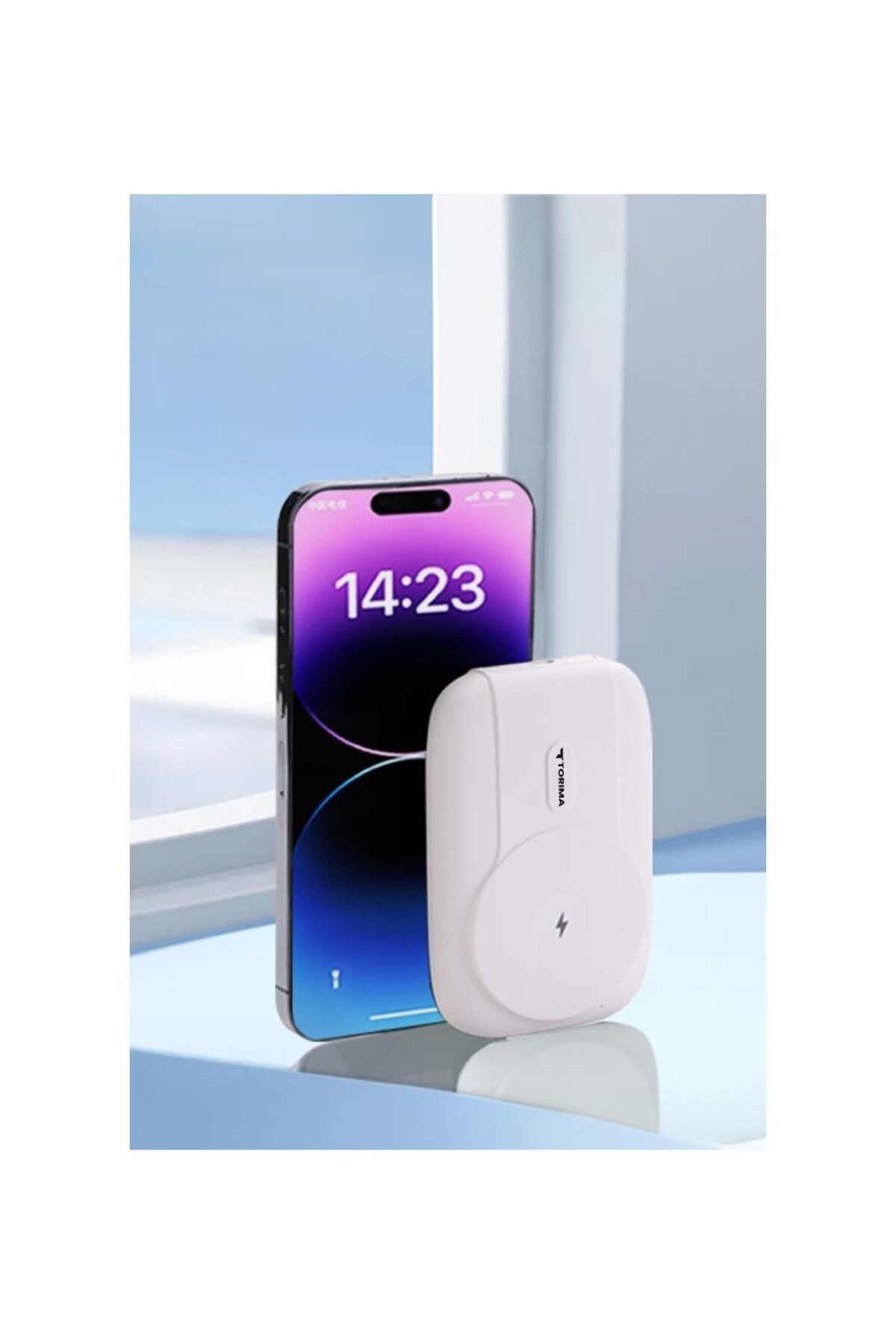 Torima Beyaz 10000Mah Magsafe Powerbank – Standli, Kablosuz & Pd 22.5W H