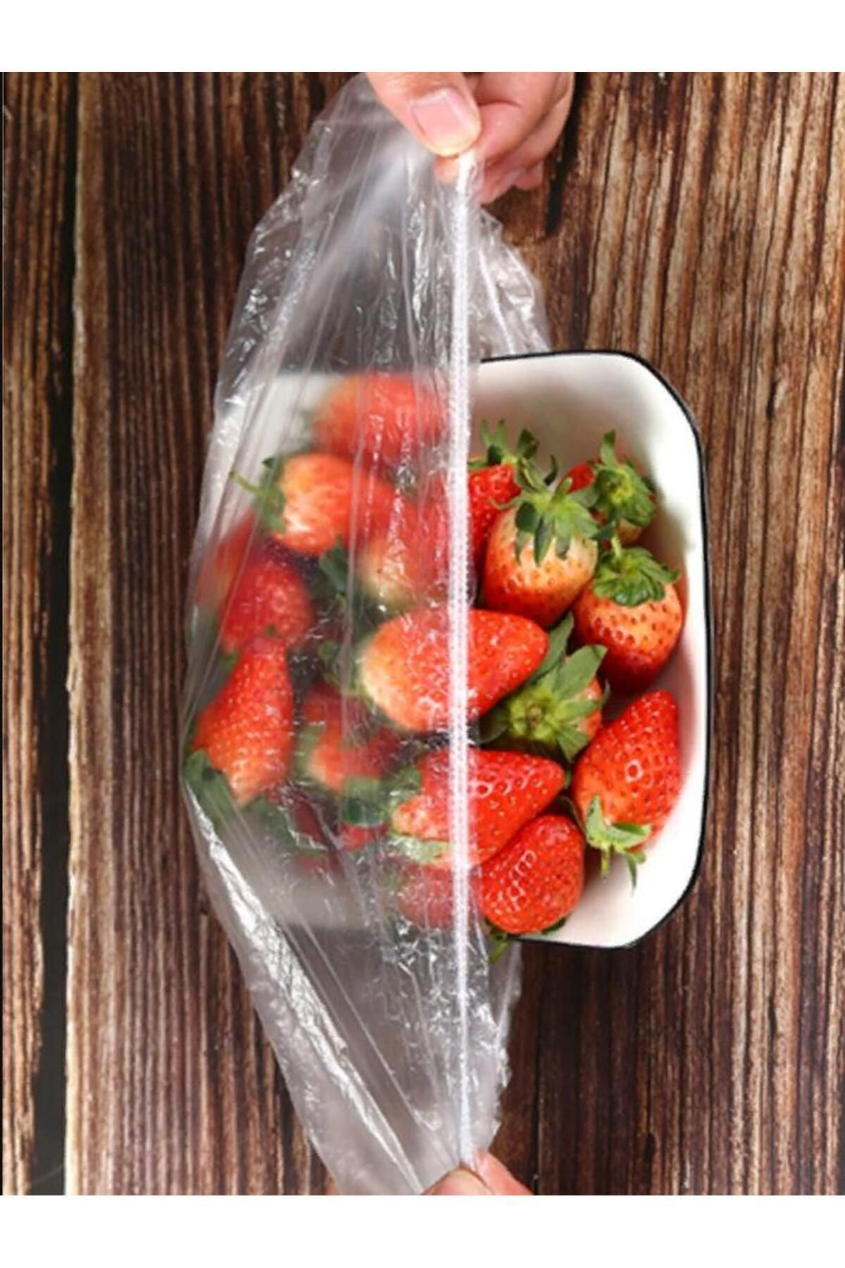 Teknotrust Beyaz 100'Lü Gida Koruma Ve Saklama Bonesi Tencere Tabak Kase Bon