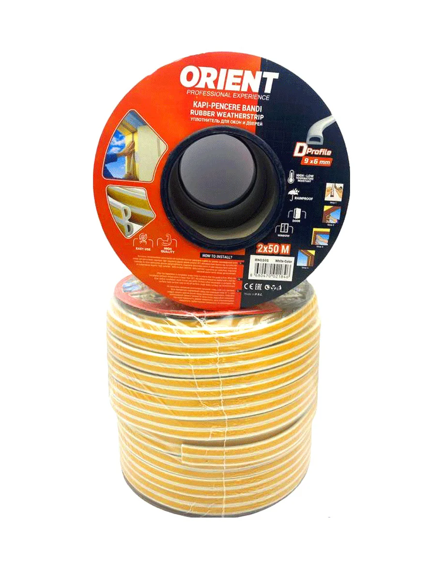 Beyaz 100mt2x50mtbobin Fitil Kapı Pencere Bant 5224