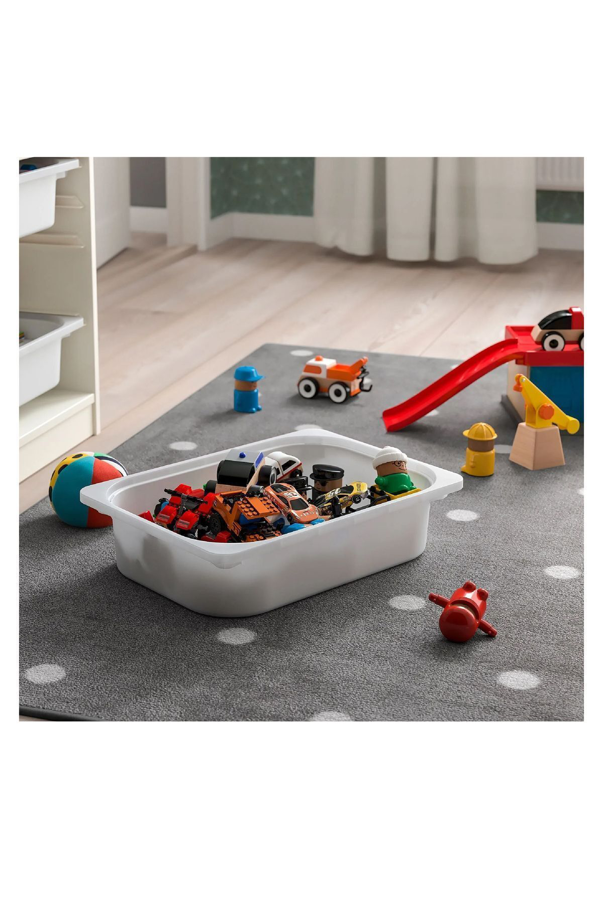 İkea Beyaz 42X30x10 Cm Oyuncak Saklama Kutusu