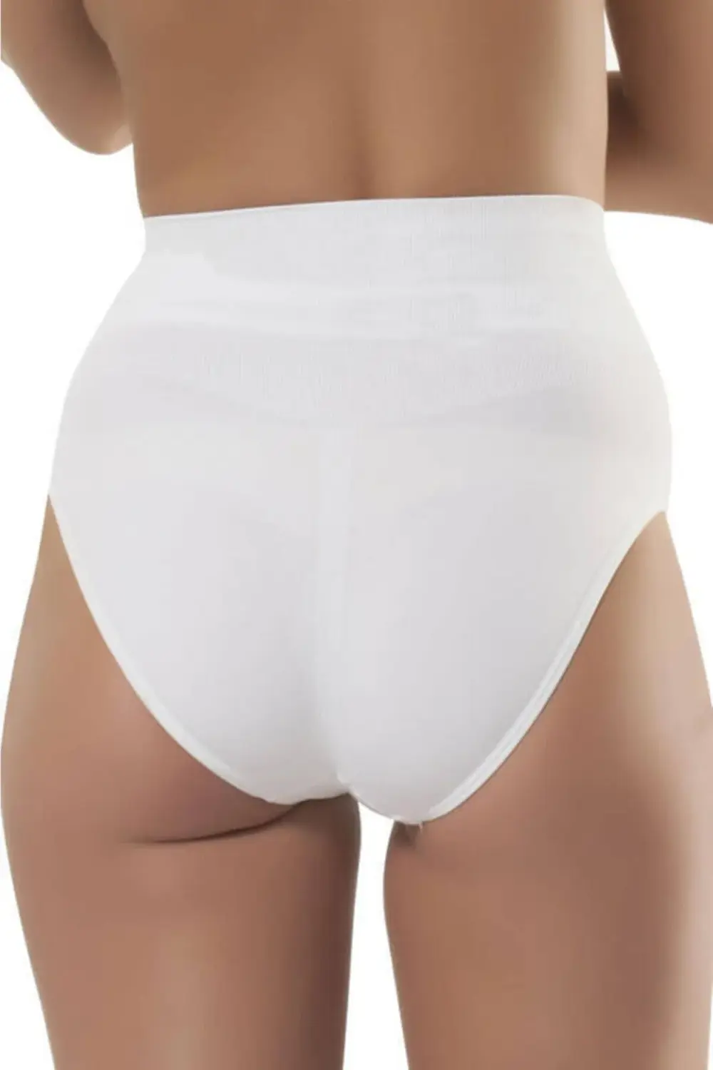 Beyaz 5204 Kadın Karın Toparlayıcı Slip Külot Korse