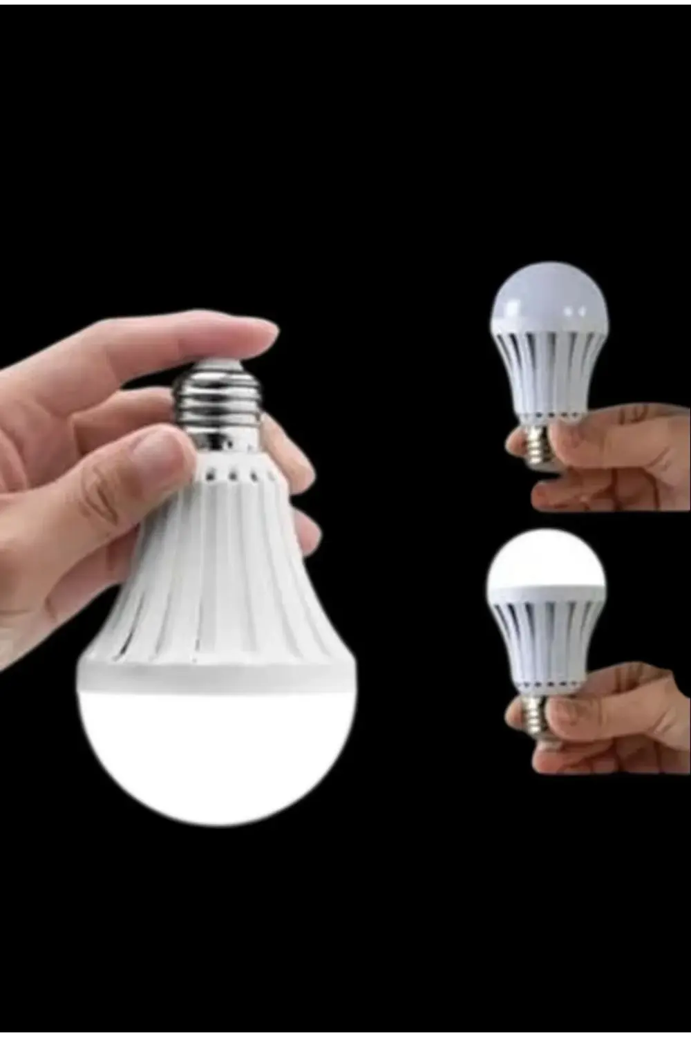 Beyaz 9W E27 220V Şarjlı LED Ampul 6500K – Kesinti Anında Otomati