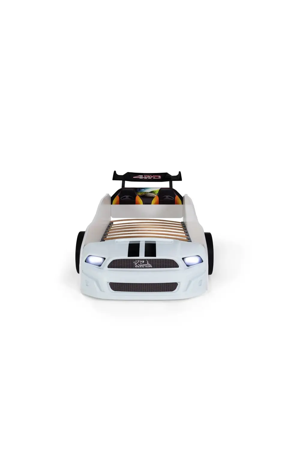 Beyaz Arabalı Yatak Sport Mst Işıklı