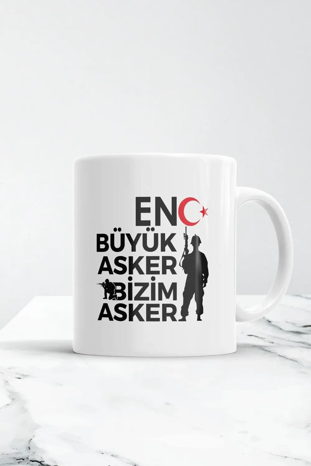 Beyaz Askerlere Özel Kupa Bardak
