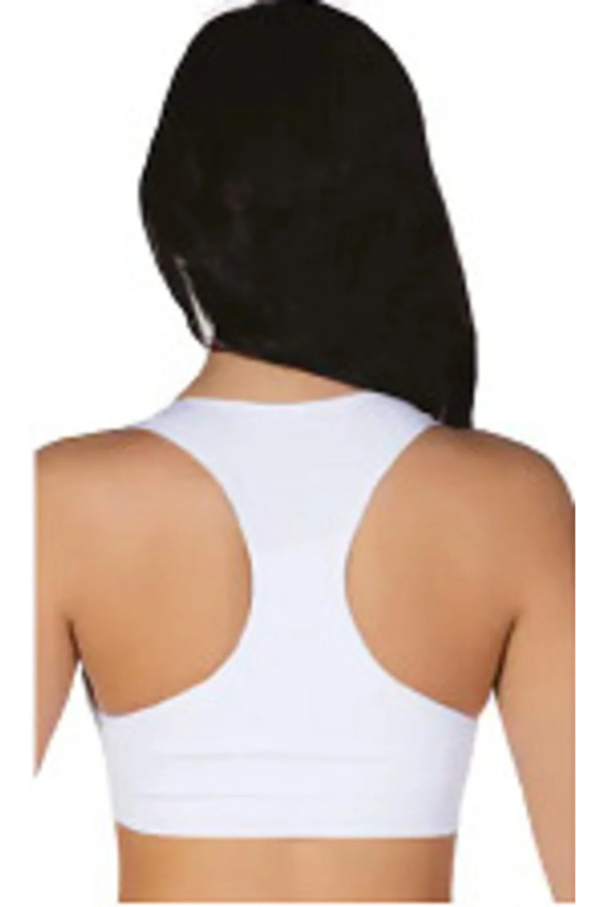 Beyaz Askılı Sütyen Sporcu Pedli Bustiyer 5322