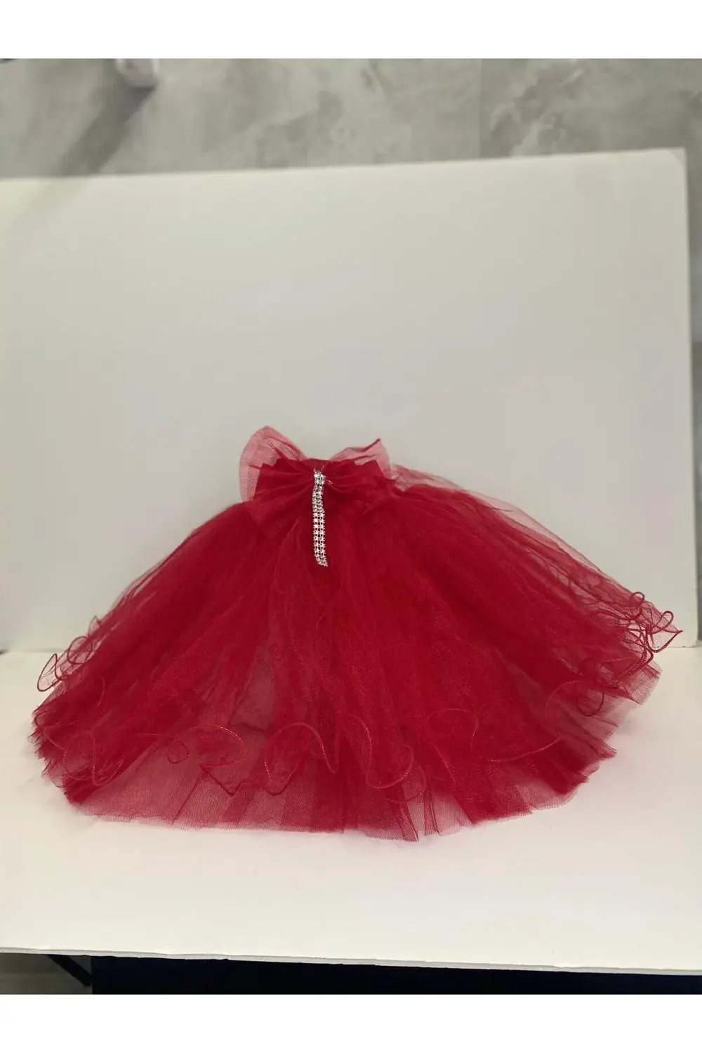 Beyaz Atatürk Baskılı Tişört Kırmızı Tütü Etek