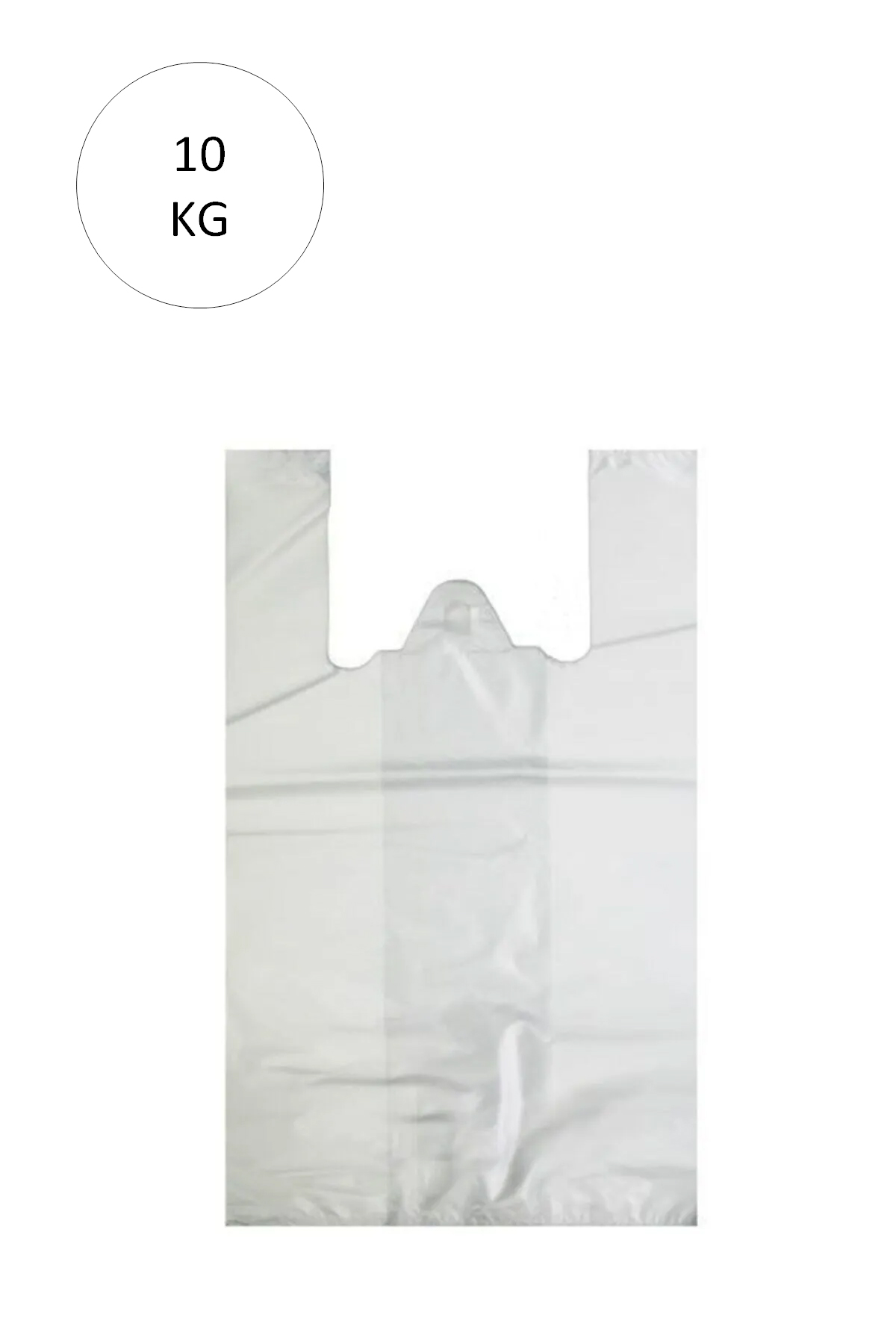 Just Cheap Store Beyaz Atlet Poşet Orta Boy 29X50 Cm Takriben 850 Adet 10 Kg