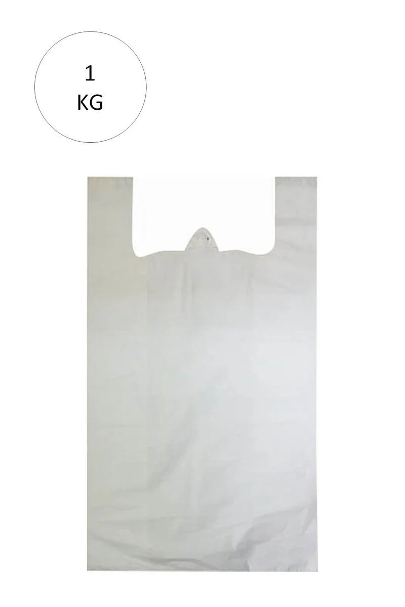 Beyaz Atlet Poşet Mini Boy 20x34 cm - 1 Kg (235 Adet) Hışır Poşet