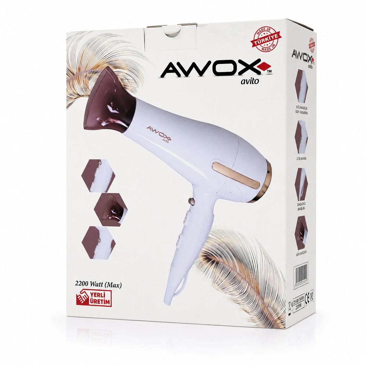 Beyaz Avito Saç Kurutma Makinesi 2200w 1407 Bx40 Fiyatı, Yorumları ve Özellikleri