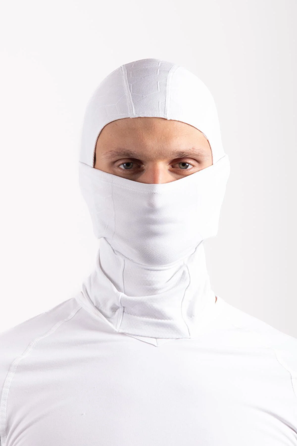 Beyaz Balaklava Termal Kar Maskesi Unisex