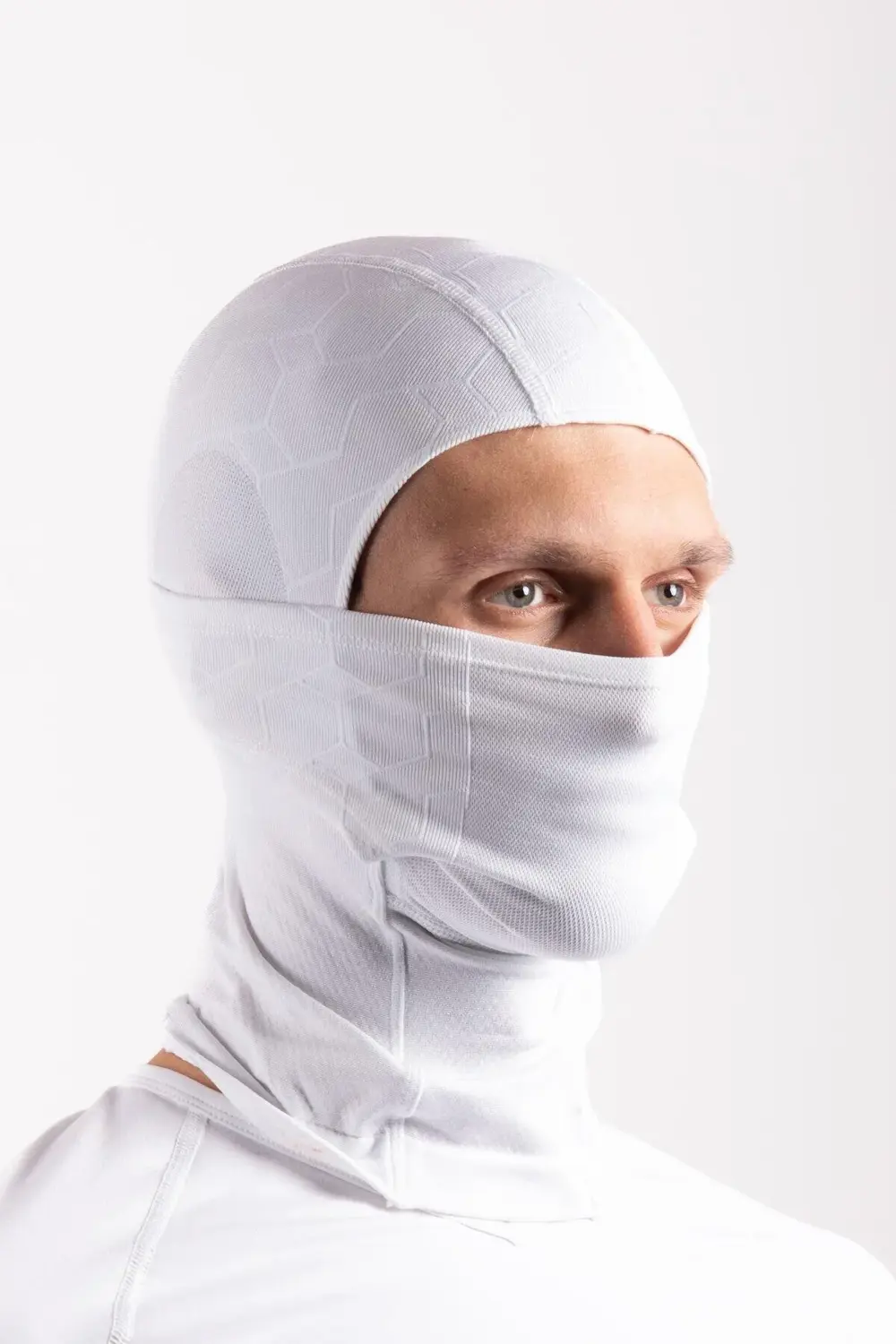 Beyaz Balaklava Termal Kar Maskesi Unisex