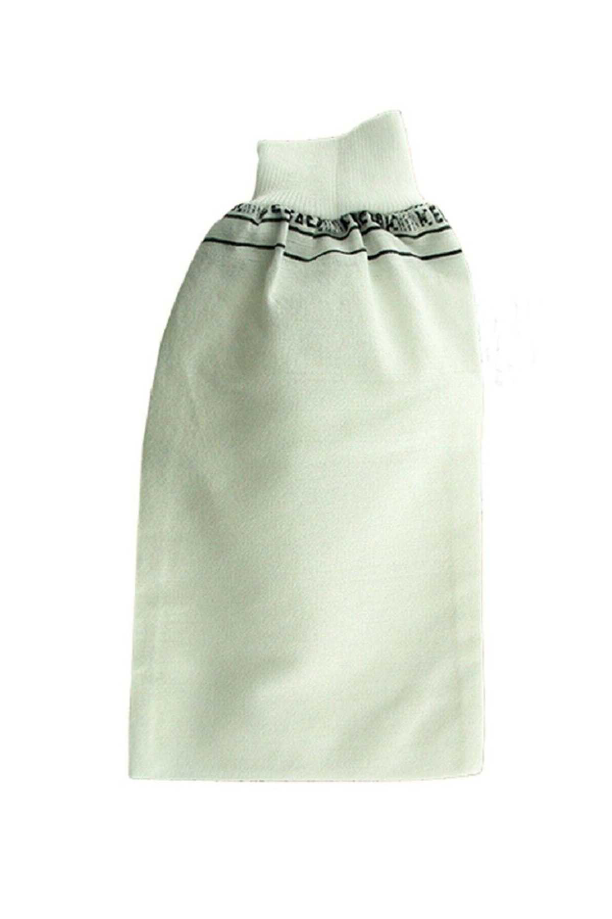 Just Cheap Store Beyaz Banyo Hamam Kesesi Lastikli 25X17 Cm