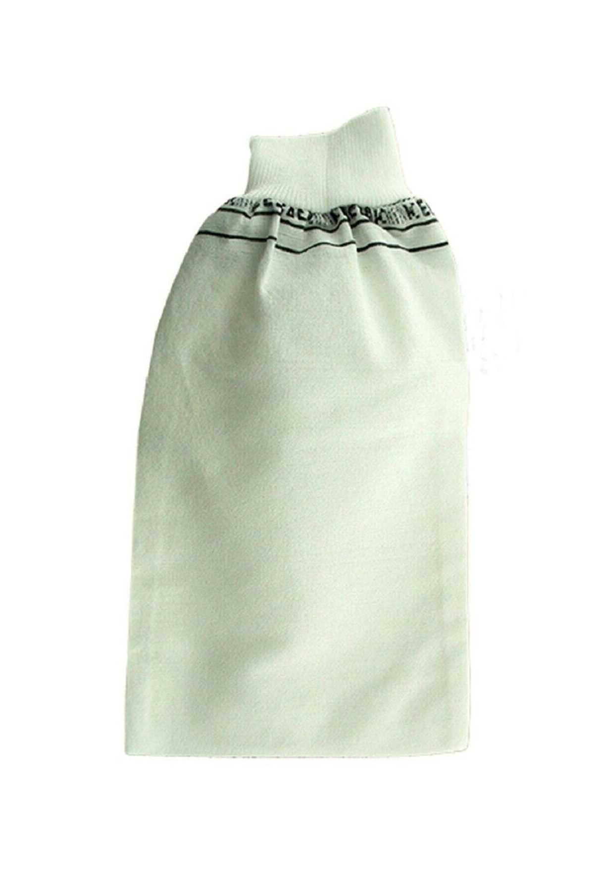 Aykan Beyaz Banyo Hamam Kesesi Lastikli 25X17 Cm - Ayk9104-9529