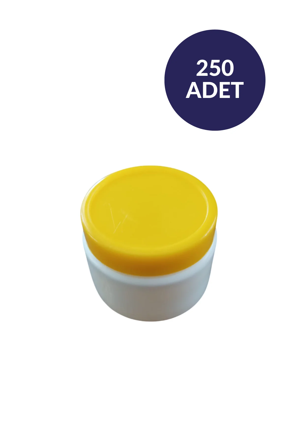 Beyaz Boş Mini Krem Kutusu 25 ML-Seyahat Boy Şampuan Losyon Krem 