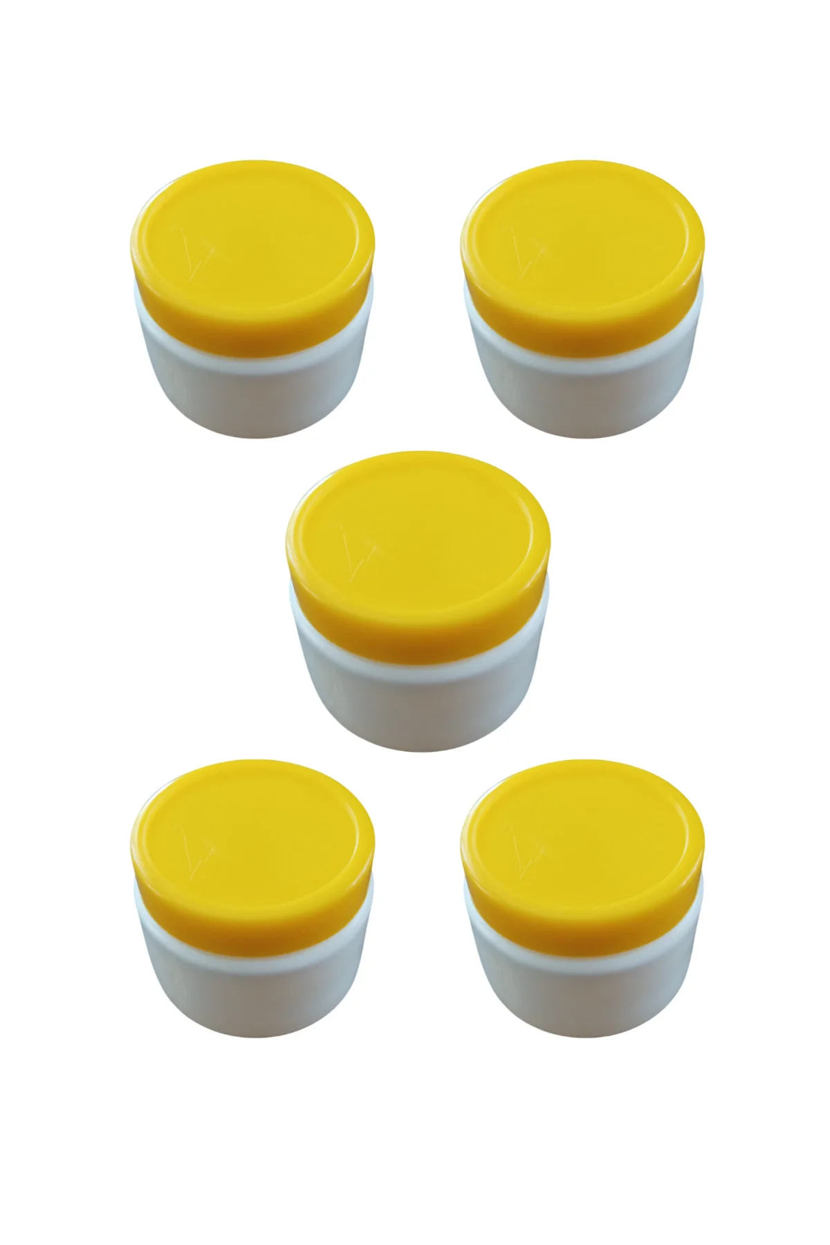 Beyaz Boş Mini Krem Kutusu 25 ML-Seyahat Boy Şampuan Losyon Krem 