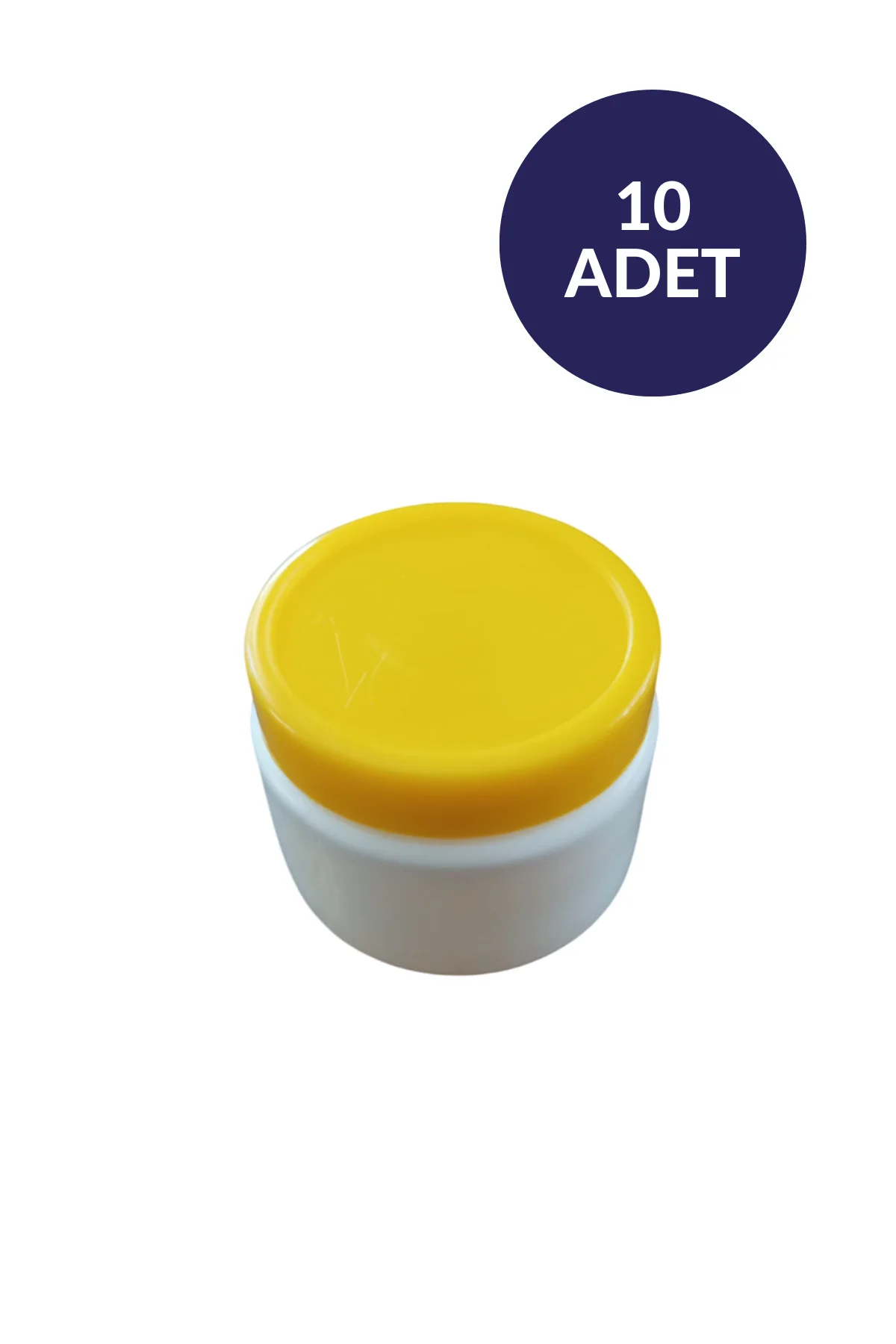 Beyaz Boş Mini Krem Kutusu 25 ML-Seyahat Boy Şampuan Losyon Krem 