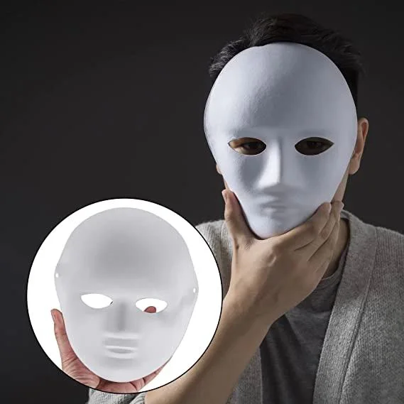 Beyaz Boyanabilir Tam Yüz Cosplay Maske 24x18 - Anonim Maske Fiyatı, Yorumları ve Özellikleri