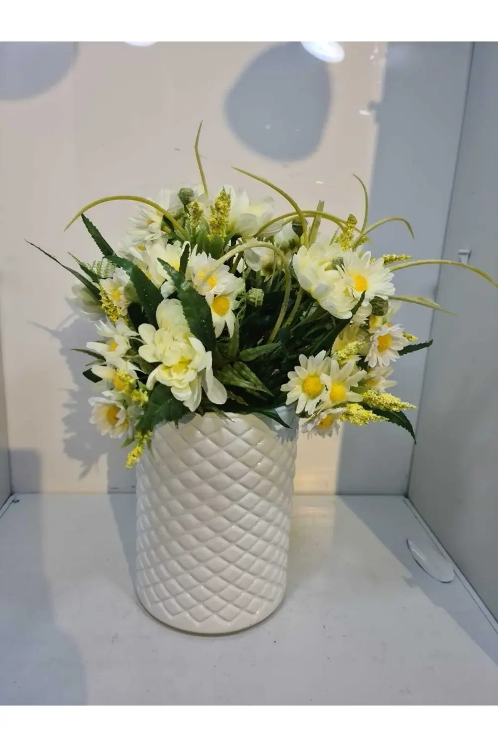 Beyaz Buket Yapay Çiçek