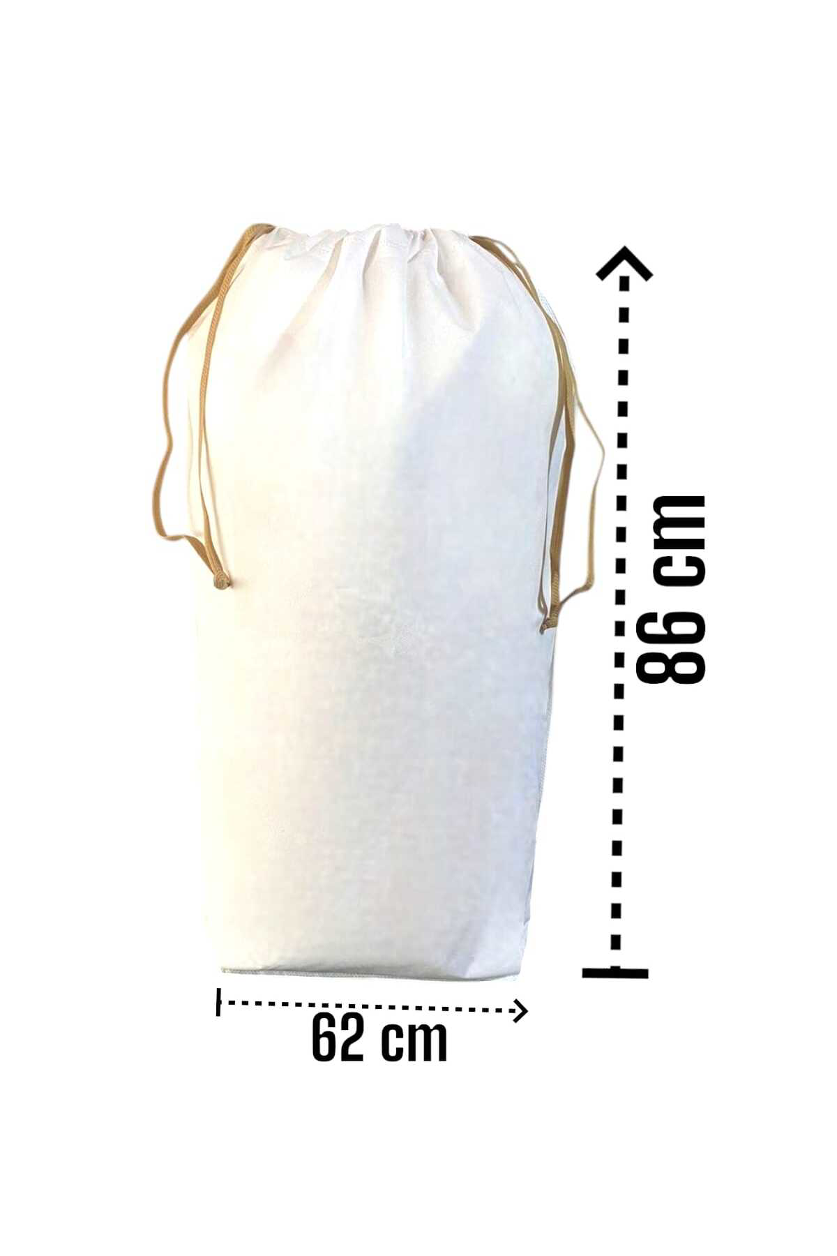 Balkan Room Beyaz Büzgülü Hurç 2'Li Set Xlarge 86X62 Cm - Taşınma Çantası -Yo