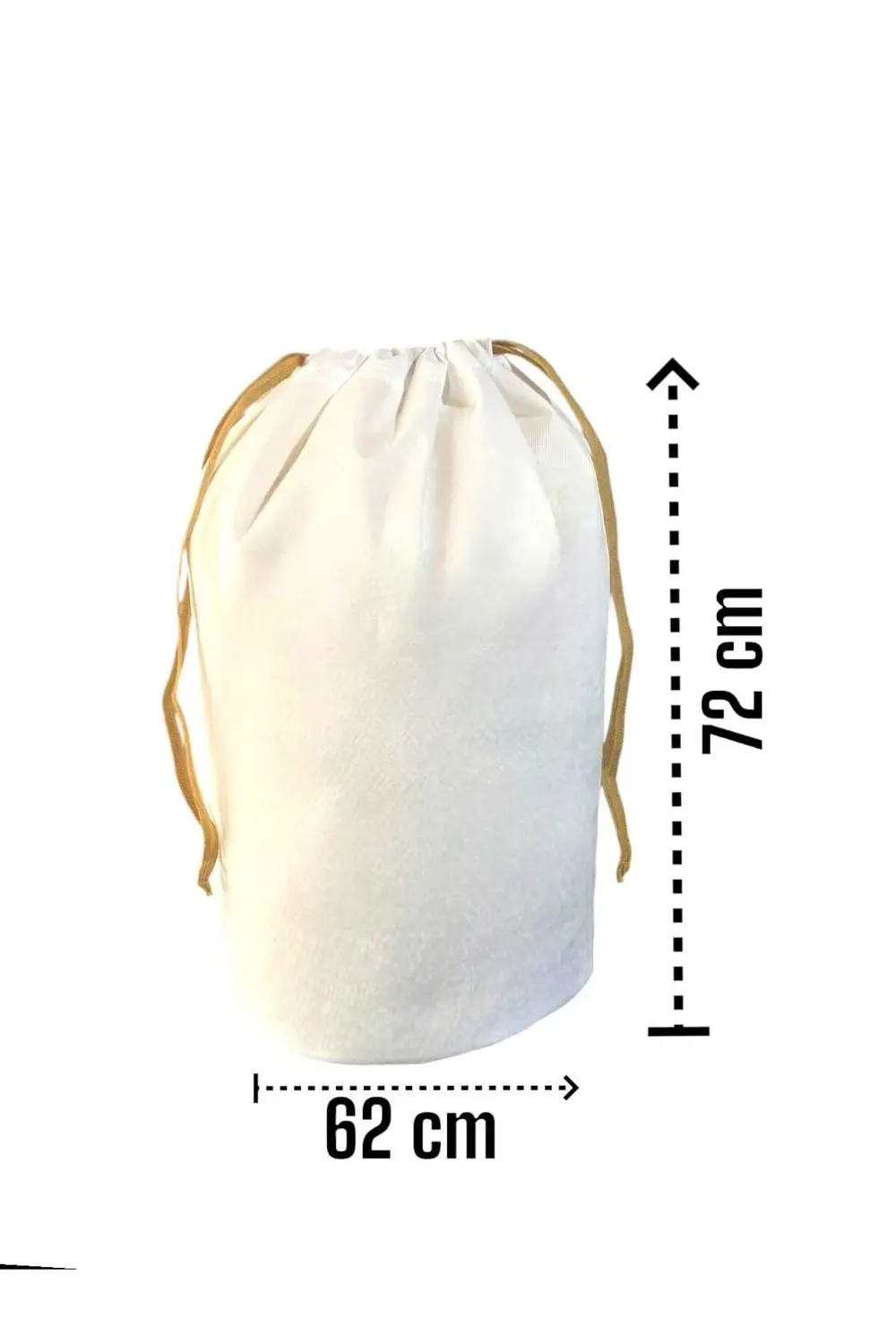 Beyaz Büzgülü Hurç 2'li Set Large 72x62 cm - Taşınma Çantası - Yo
