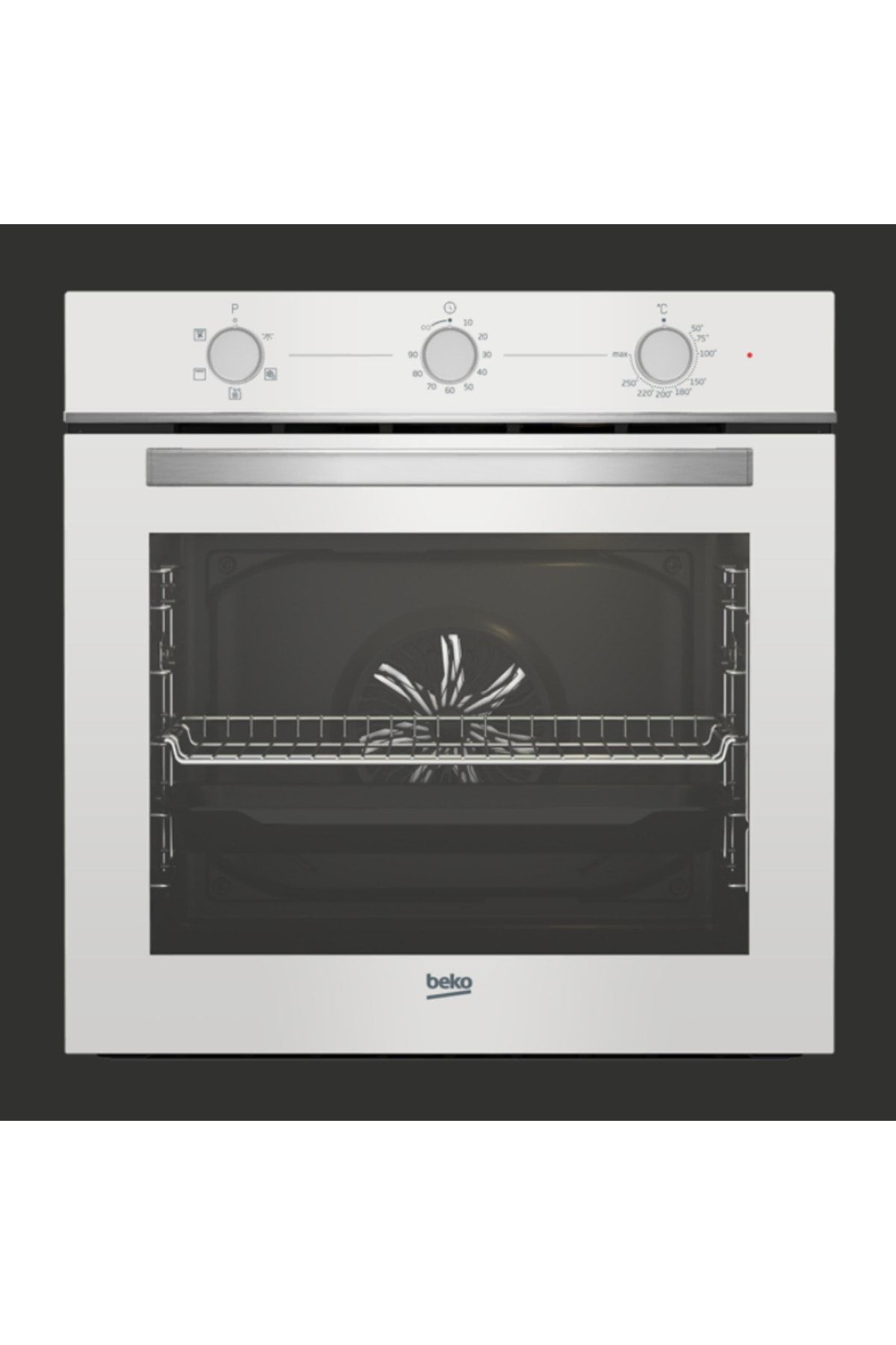 Beko Beyaz Cam 3Lü Ankastre Set