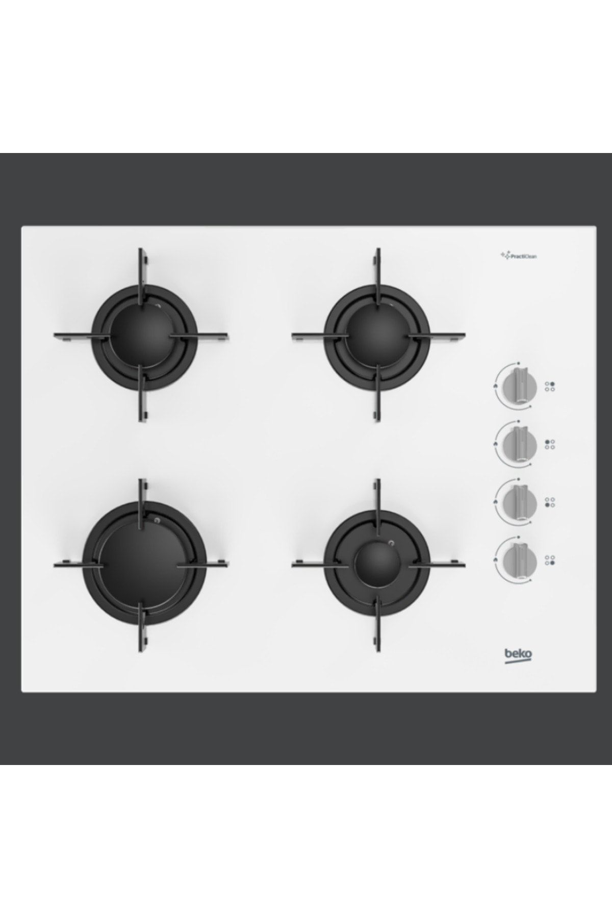 Beko Beyaz Cam 3Lü Ankastre Set