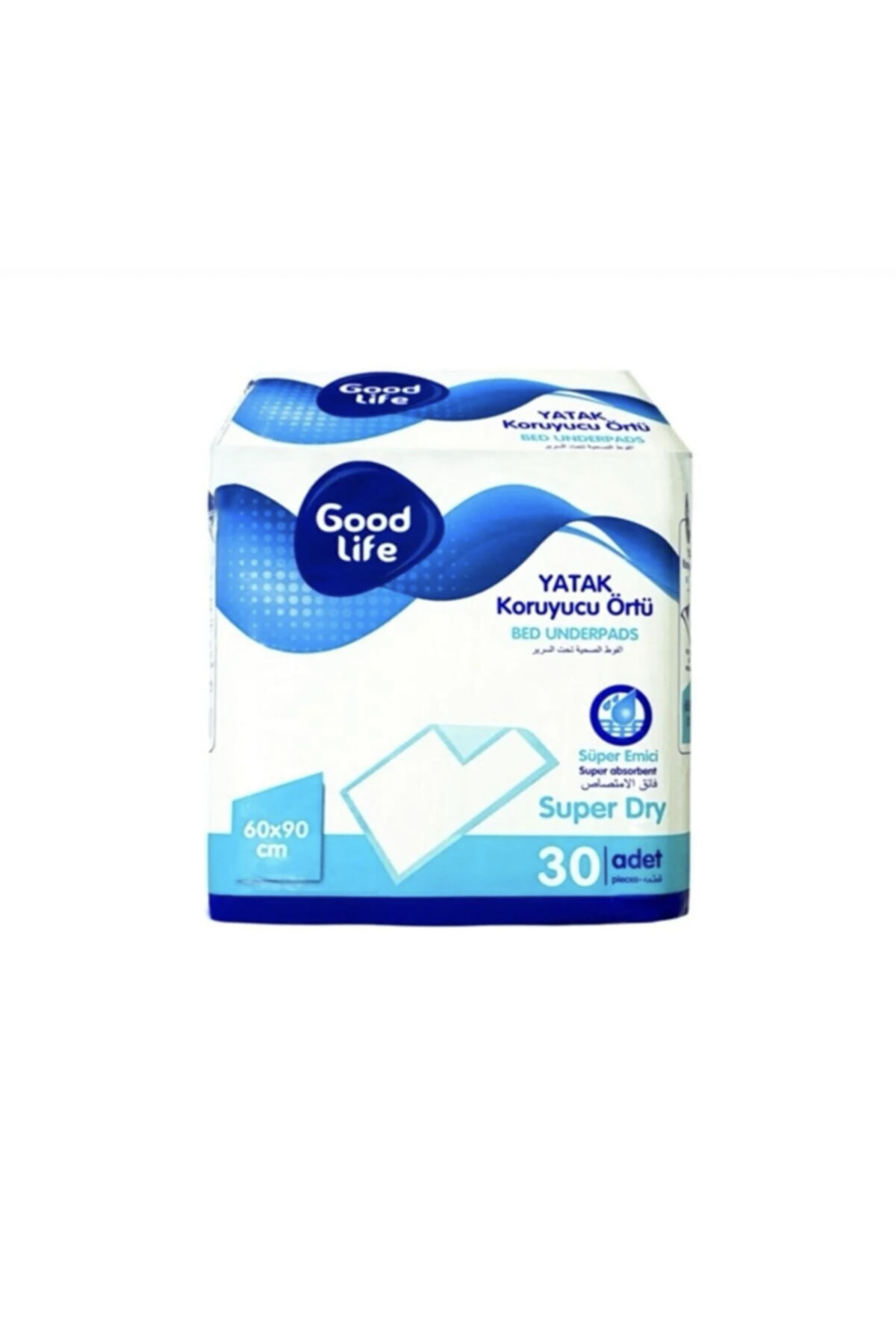 Beyaz Çiş Pedi Kedi ve Köpek 60x90, Kutu Yatak, Yüksekli 90 cm