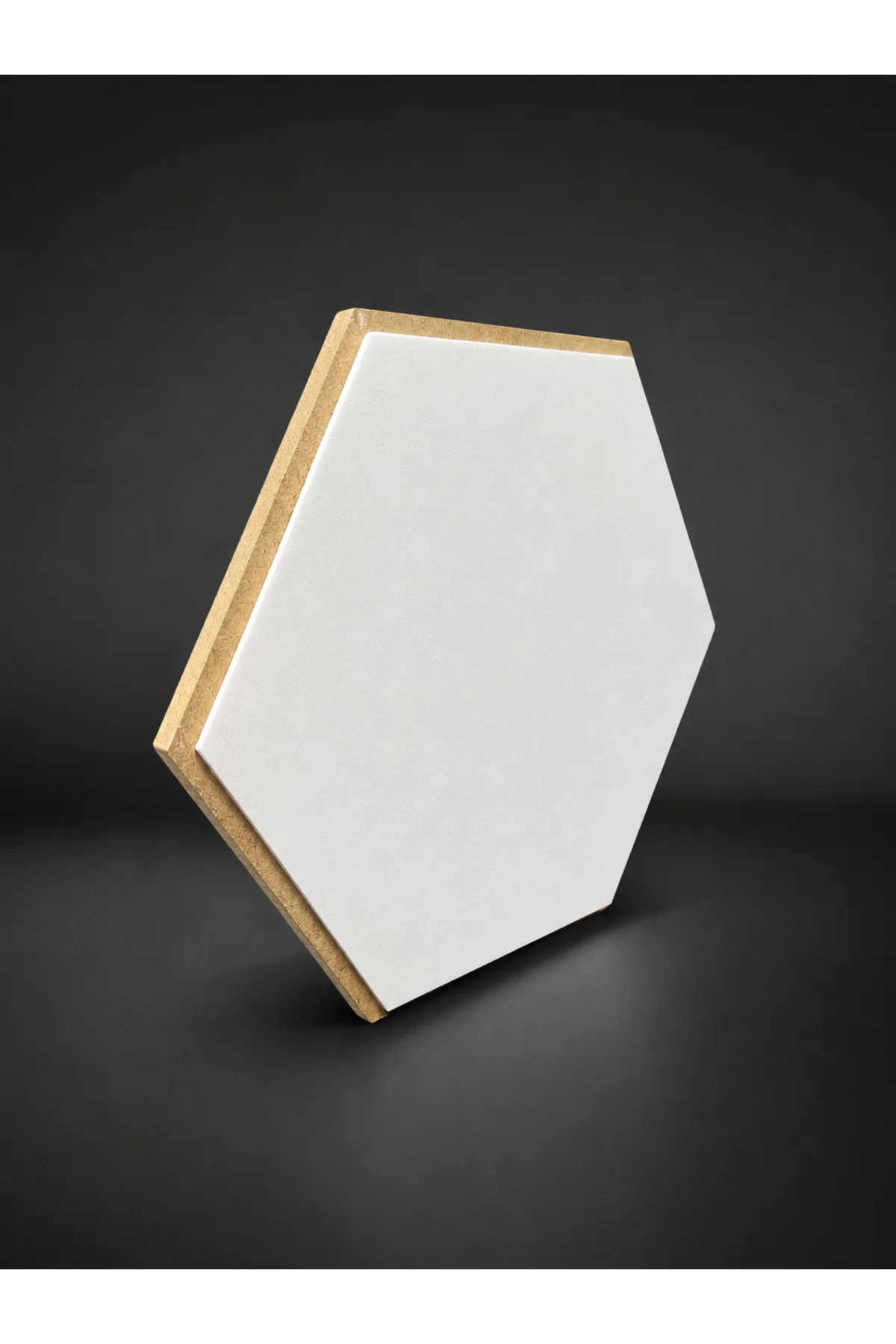 Beyaz Davul Bateri Çalışma Pedi 20 Cm Hexagon Sessiz Pratik Pad (Kauçuk + MDF Taban) ve 1 Çift Baget