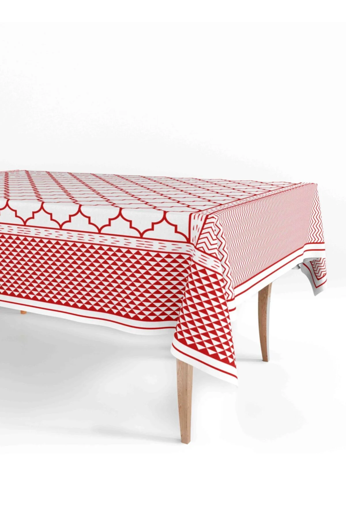 Beyaz Dikdörtgen Masa Örtüsü - 230 X 150 cm