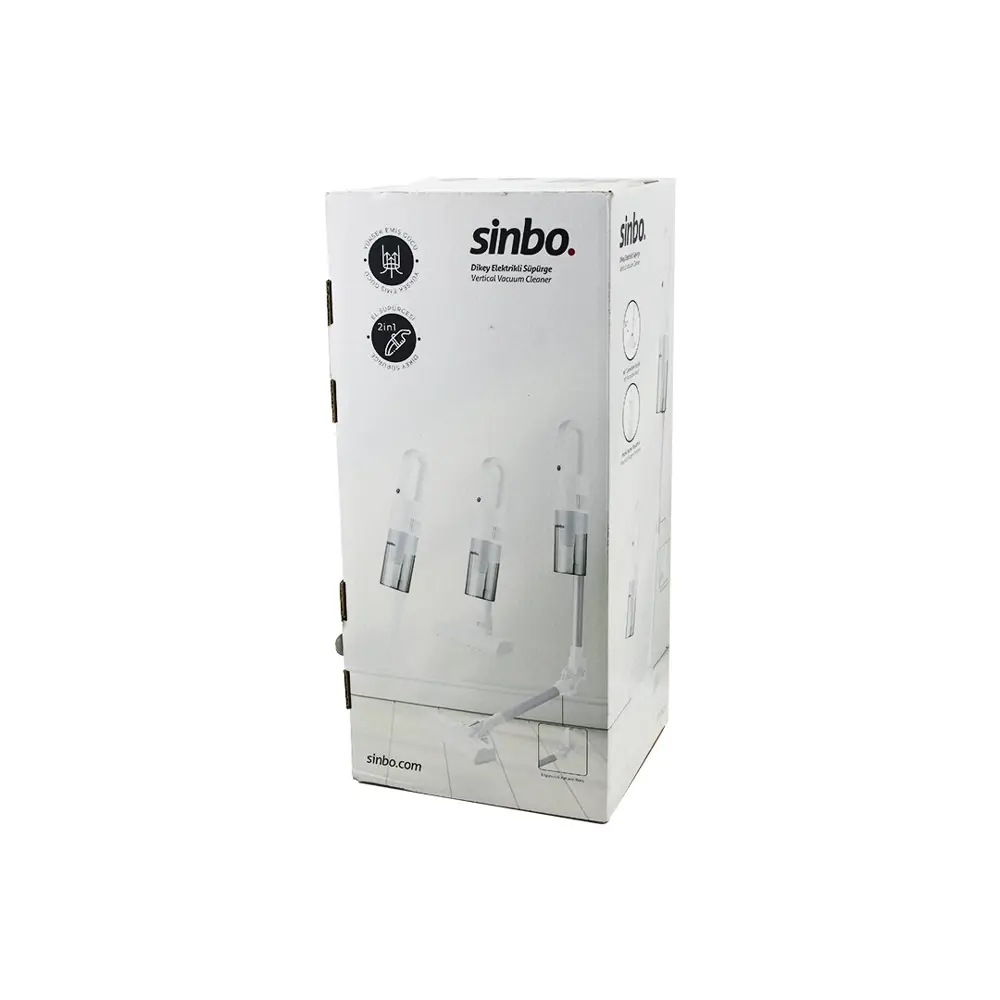 BEYAZ DİKEY ELEKTRİKLİ SÜPÜRGE ERGONOMİK KATLANABİLİR BORU 500W 9
