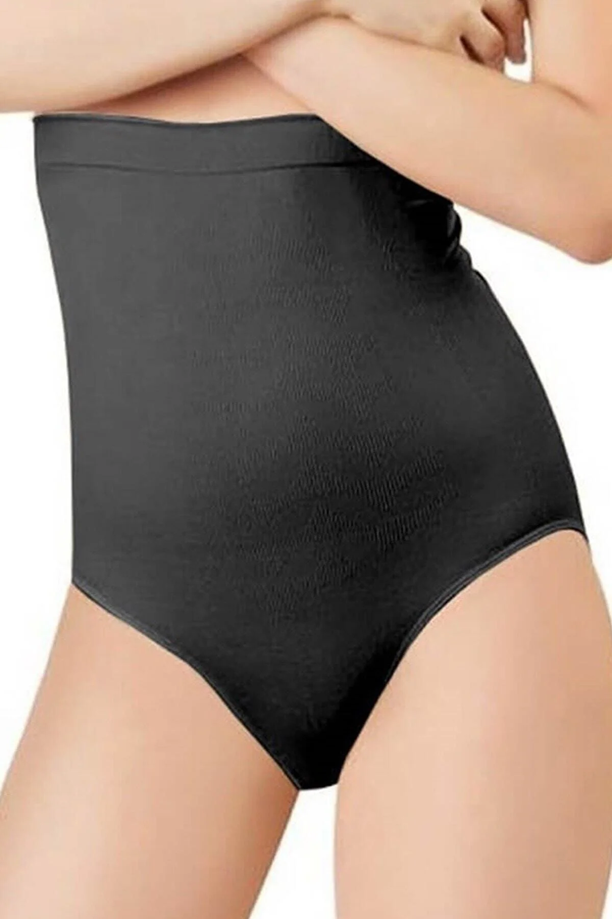 Beyaz Dikişsiz Silikonlu Kadın Slip Korse