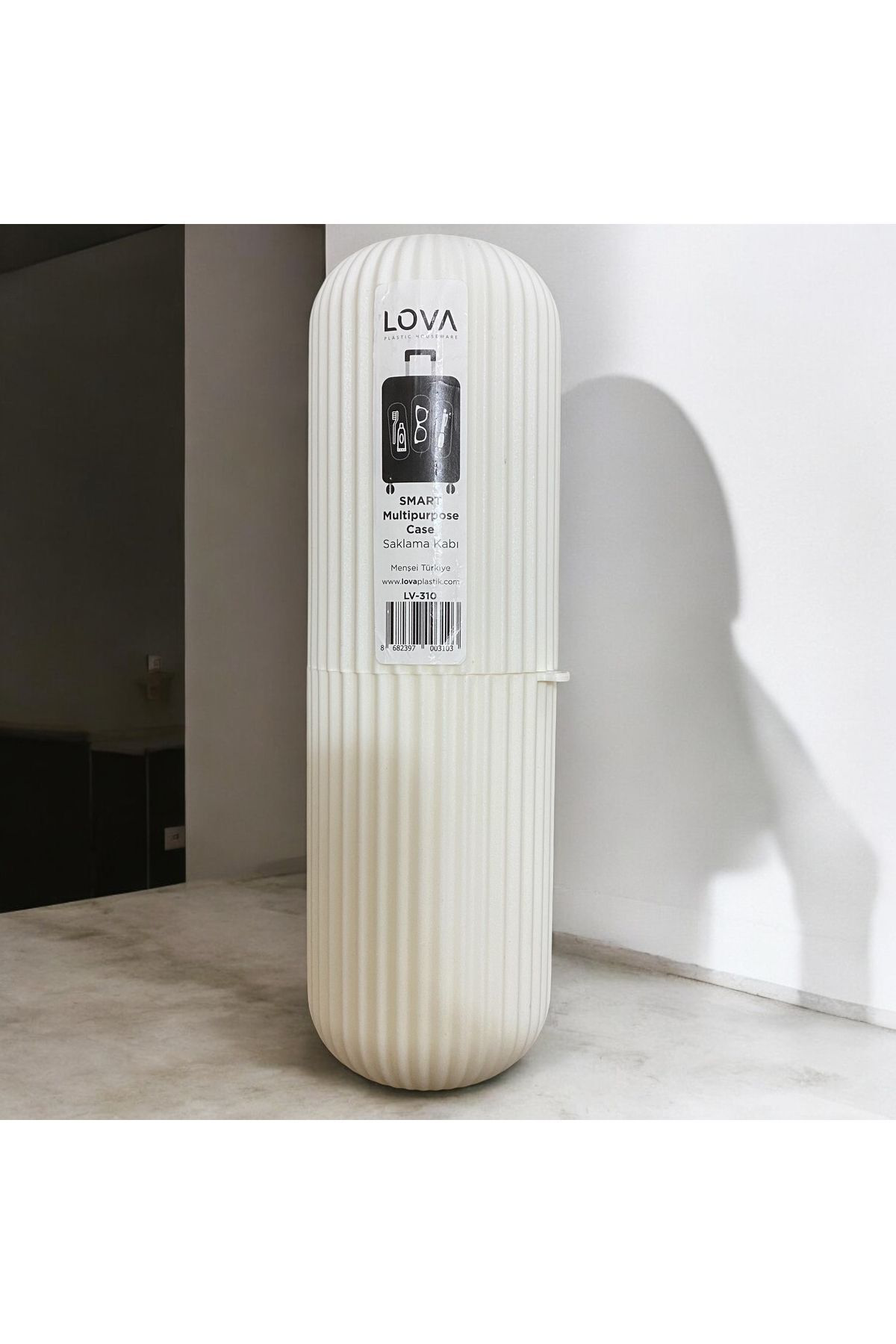 Beyaz Diş Fırçası, Diş Macunu Seyehat Saklama Kabı Çok Amaçlı Org