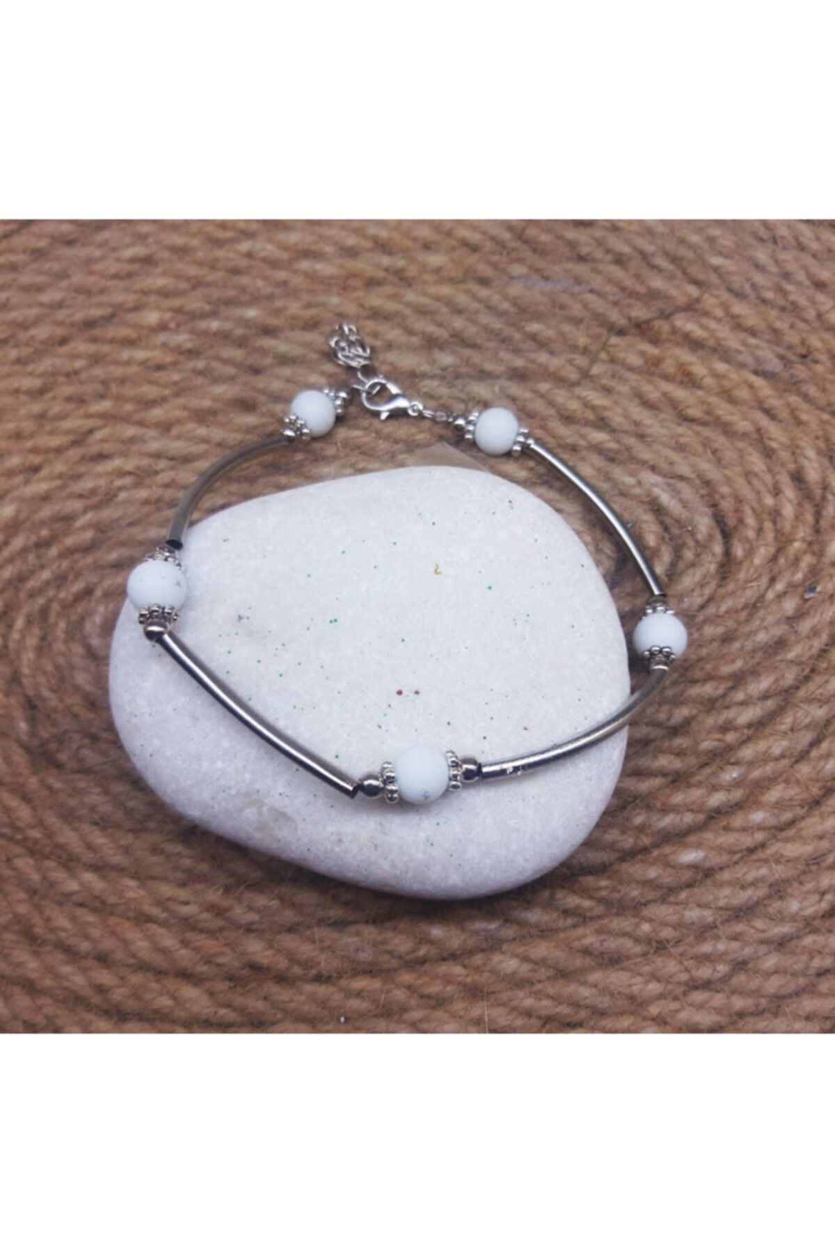 Dodemert Home Beyaz Doğal Taş Tasarim Halhal