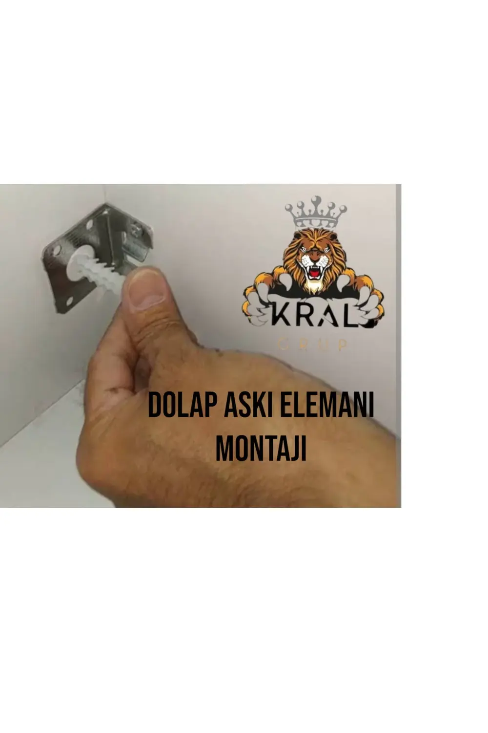 Beyaz Dolap Askı Elemanı, Dolap Duvara Monte Aparatı