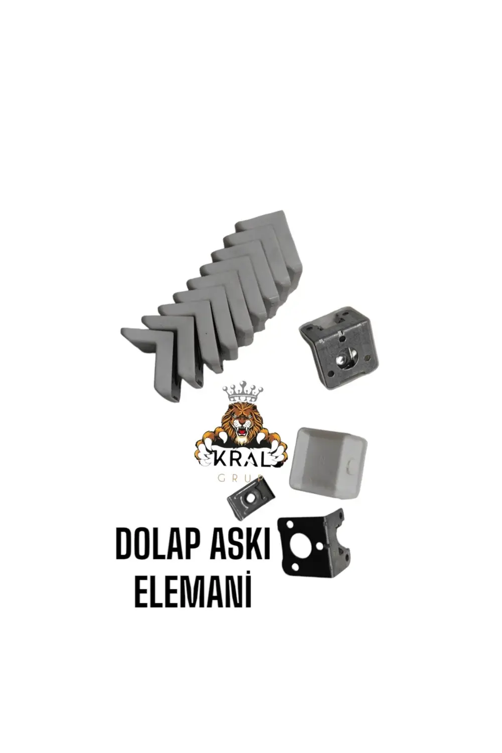 Beyaz Dolap Askı Elemanı, Dolap Duvara Monte Aparatı