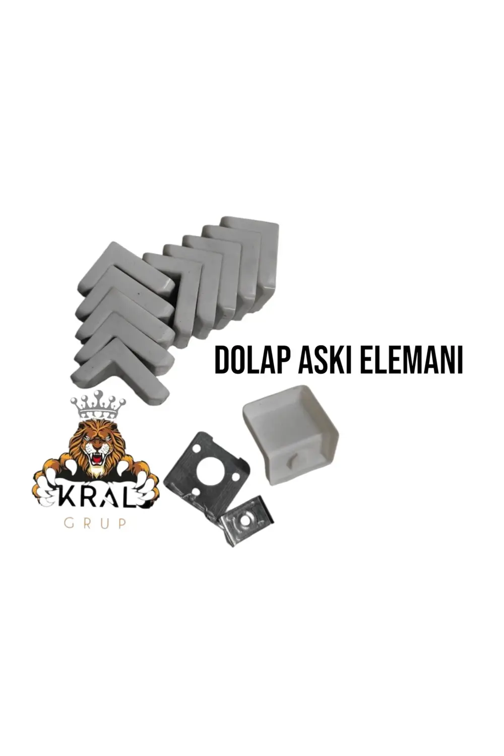 Beyaz Dolap Askı Elemanı, Dolap Duvara Monte Aparatı