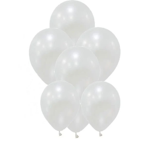 Beyaz Düz Balon Renkli Paketli Balon 12 Inç - 30 Adet