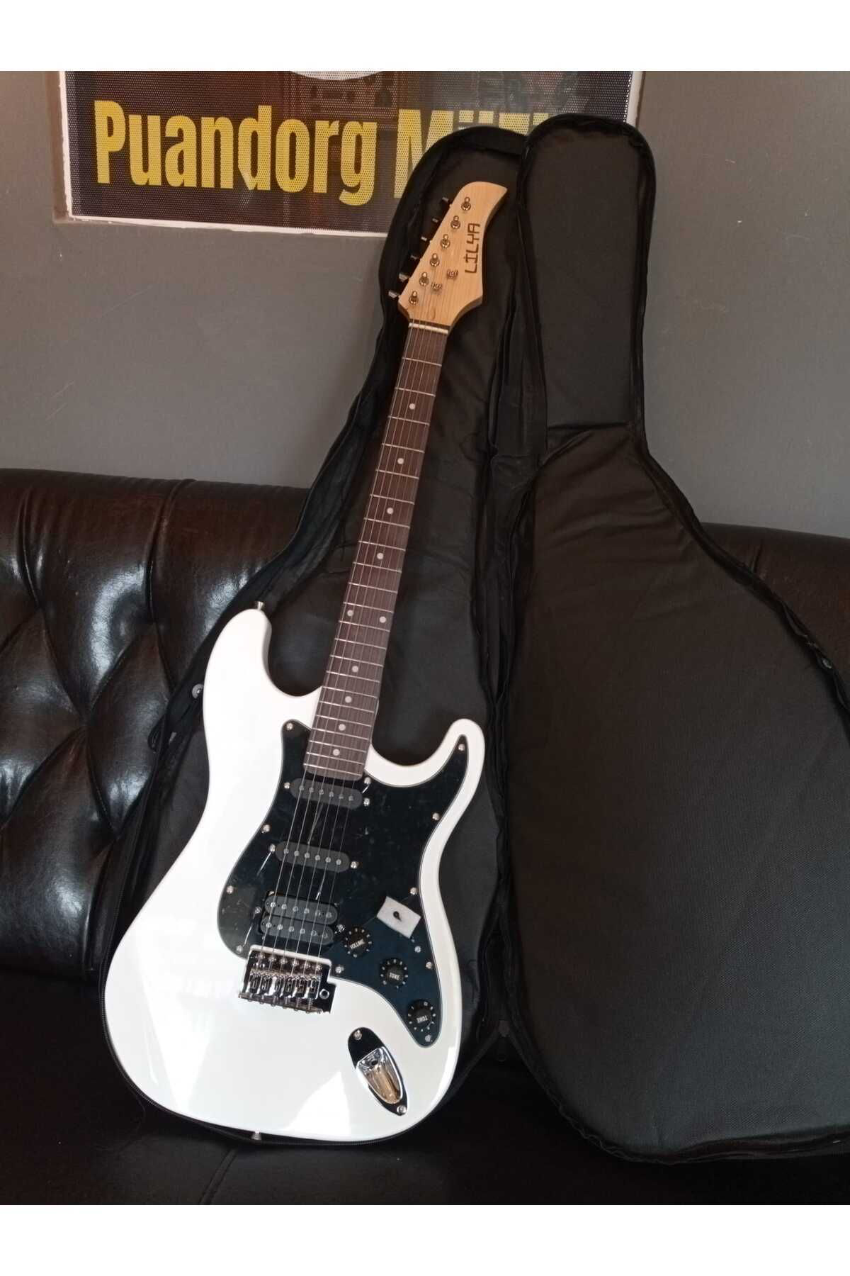 Lilya Beyaz Elektro Gitar St 309 Hss ( Hediyeler)