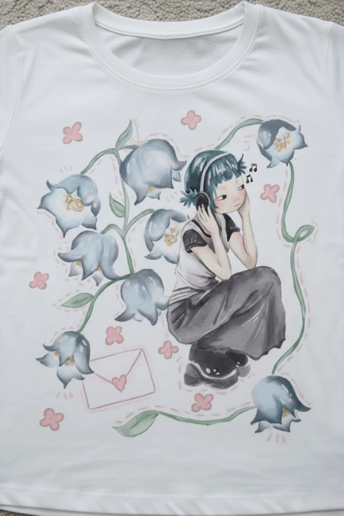 Beyaz Girl İn Flowers Gotik Grunge Y2K Uzun Kollu Crop Beyaz Girl İn Flowers Gotik Grunge Y2K Uzun Kollu Crop