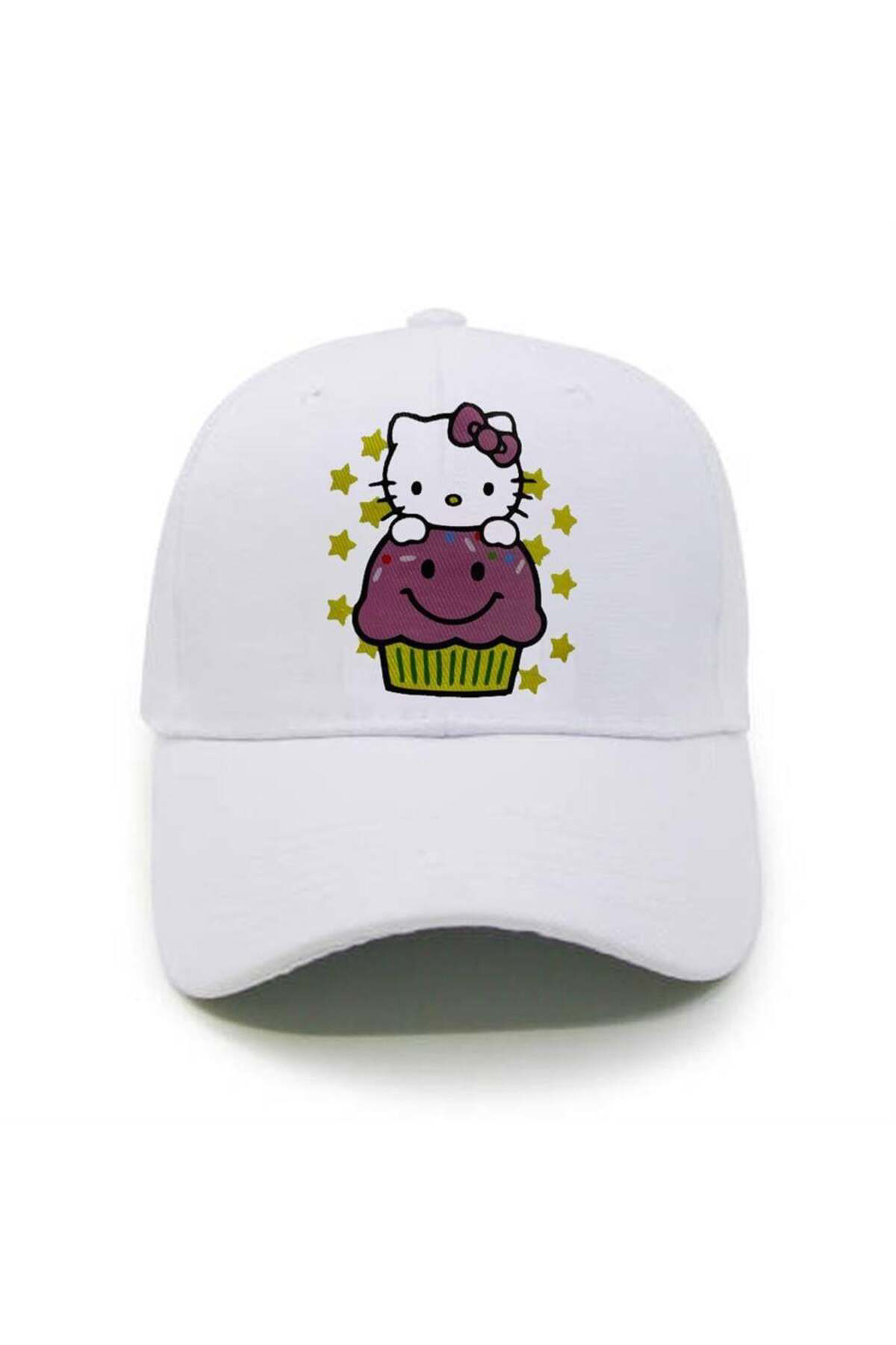 Beyaz Hello Kitty Cupcake Friend Şapka