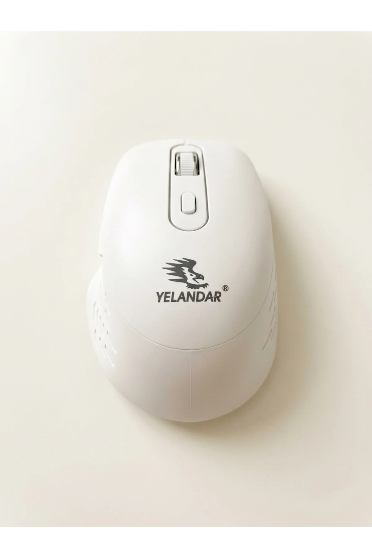 Beyaz Kablosuz, Şarj Edilebilir 5 Tuşlu Bilgisayar Faresi (Q8) - Kablosuz Mouse - Görsel 2